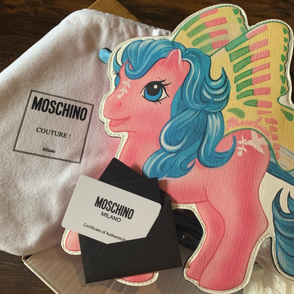 Moschino x My Little Pony runway rare pink fantasia  backpack - Picture 13 of 16